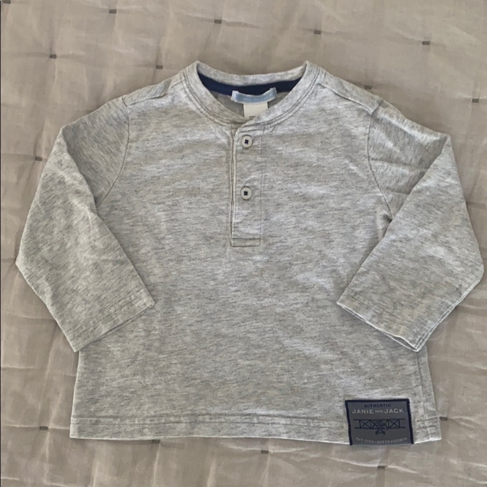 Janie and Jack Gray Long Sleeve T-Shirt